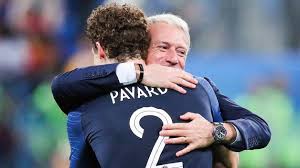 In the photo in question, the coach of the france team and the young man pose in a swimsuit with a loved one in front of a swimming pool. Bundesliga Benjamin Pavard Has Become A Star France Coach Didier Deschamps