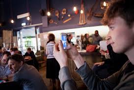 Jake takes in the room