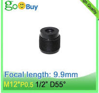 Téléobjectif M12 avec petit FOV pour mini caméra, 9.9 ", 1/2", 1/3 ",  capteur, caméra CCTV, plastique, trou de ping, objectif à angle étroit,  1/4mm - AliExpress