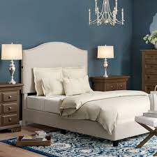 I pulled my childhood sheets out of retirement for our kid's first real bed. Laurel Foundry Modern Farmhouse Pesmes Camel Back Queen Upholstered Standard Bed Reviews Wayfair