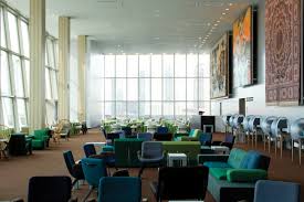 Delegates dining room at the united nations. United Nations New York Headquarters Renovation Architectural Digest