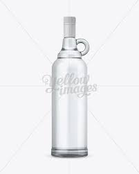 Clear Glass Vodka Bottle W Handle Mockup In Bottle Mockups On Yellow Images Object Mockups Vodka Bottle Bottle Mockup Bottle