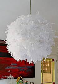 A Simple Affordable And Beautiful Diy Feather Lampshade Diy Chandelier Feather Lamp Diy Lamp Shade