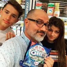 Dad, can we not do this in a crowded store?” “Only if you don't want these  probably-super-delicious new Oreos.” #oreohedidnt