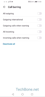 How To Enable Or Disable Call Barring Huawei Manual Techbone