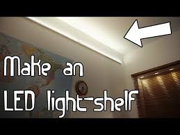 This video tutorial will guide you on how to create cove lighting in the middle of the ceiling using either led or t5 lamps. Build An Led Light Shelf Youtube