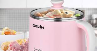 Dezin Electric Hot Pot Rapid Noodles Cooker Stainless Steel Mini Pot 1 6 Liter Want Additional Info Click On The Image Alternative Cooking Hot Pot Cooker