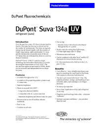 dupont tm suva r 134a uv leakdetect