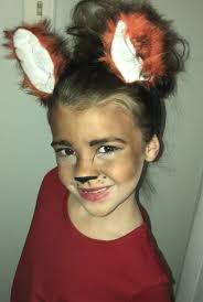 Fox make up for costume. Dr Seuss fox in socks!