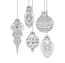 Christmas Ornament Coloring Sheet Christmas Ornament Template Watercolor Christmas Cards Ornament Drawing