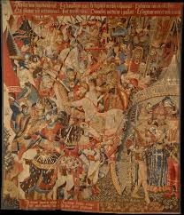 Eight colors can be made out from the tapestry; How Medieval And Renaissance Tapestries Were Made Essay The Metropolitan Museum Of Art Heilbrunn Timeline Of Art History