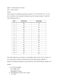 Doc Contoh Pengujian One Sample T Test Spss Mei Nanda Academia Edu