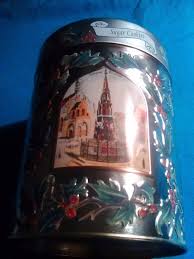 Lambertz german musical cookie tin vintage coll. Christmas Cookie Musical Tin Lambertz Aachen German