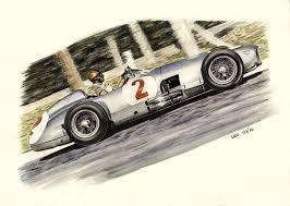 Juan Manuel Fangio Mercedes Benz W196 1954 By Leotrek On Deviantart Mercedes Benz Race Cars Mercedes