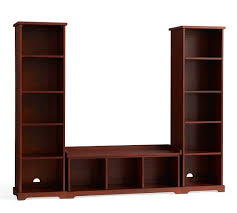 The measurements of this bench are 40l x 16w x 23hi have used a biscuit cutter in the past and have had success entryway bench. Samantha 3 Piece Bench Bookcase Entryway Set Mahogany Pottery Barn