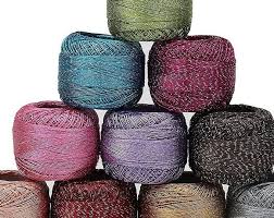Metallic yarn for knitting, crochet, sewing, embroidery and beading. Metallic Lurex Thread Embellishment Shimmer Yarn Shiny Glitter Sparkle Shimmering Crochet Knitting Craft Sewing Homemade Projects Knitting Crochet Hook Sizes Crochet Flower Patterns