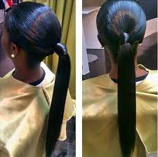 Not comfortable with short curls or straight ponytails, try out this awestruck styles: 30 Classy Black Ponytail Hairstyles