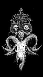 Black And White Goat Wallpaper Pin By Drake Wardle On Occult Satanic Art Satanic Cross Evil Art