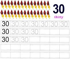 worksheet on number 30 preschool number worksheets number 30