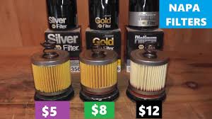 napa silver vs napa gold vs napa platinum oil filters