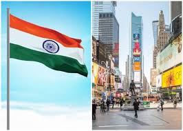 Independence day indian flag hoisting. For First Time New York Times Square To Unfurl Indian Flag This Independence Day