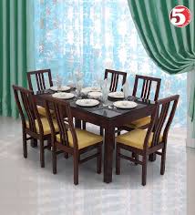Tempered glass dining table set with faux leather high back 4/6 chairs rectangle. Rectangular Glass Dining Table Set By Ekbote S Logs Lumbers Pvt Ltd Id 4686784