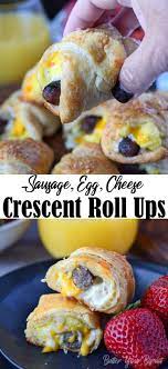 Breakfast Crescent Roll Ups Recipe Butter Your Biscuit Recipe Crescent Breakfast Crescent Roll Breakfast Recipes Crescent Rolls
