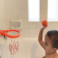 Amazon Com 3 Bees Me Bath Toy Basketball Hoop Balls Set For Boys And Girls Kid Toddler Bath Toys Gift Toys Games