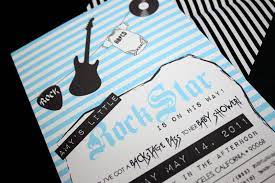 Baby Shower Invitation Rock Star Theme Cakes Likes A Party