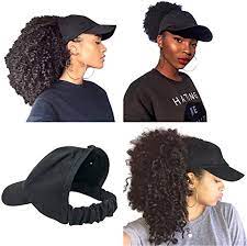 Amazon Com Curlcap Natural Hair Backless Cap Satin Lined Baseball Hat For Women Black Clothing Natural Hair Styles Curly Hair Styles Puffy Hair