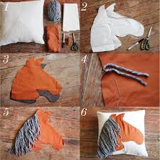 You can decorate them with different fabric, felt, burlap, stencil or even paint them. Simple Horse Throw Pillows A Beautiful Mess