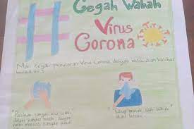 6.2 contoh poster pendidikan sekolah; Tak Ikut Panik Hadapi Virus Corona Para Siswa Sd Ini Buat Empon Empon Hingga Poster Halaman All Kompas Com