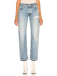 Moussy Vintage Mayer Straight In Blue Fwrd