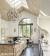 Contemporary Vaulted Ceiling Kitchen