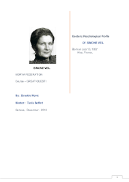 Simone veil insisted on the fact that abortion is an act which society tolerates but can neither take in asserting that simone veil promoted a right to abortion amounts either to using her against her. Pdf Esoteric Psychological Profile Of Simone Veil Morya Federation Academia Edu