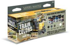 Testors Model Master 6 Color Paint Set Train Colors