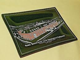 Home Beneficial Life Insurance Ashtray Dish Glass May 1961 Toronto Convention Glass Ash Trays Ashtray