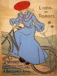 Bicycle Bike Lady Red Hat French Tourism Cycling Vintage Poster Repo Free S H Ebay Vintage Posters Red Hats Bicycle