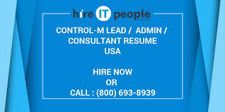 control m lead / admin / consultant