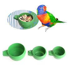Qupida Parrot Water Food Bowl Feeder Mini Plastic Birds Pigeons Cage Sand Cup Feeding S Click Image To Review More Details It I Pigeon Cage Pigeon Bird Bowl