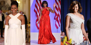 While everyone else attended the inauguration in white and blue, michelle obama went right ahead and showed up in red like the boss she is. Michelle Obama S 45 Best Formal Dresses And Gowns