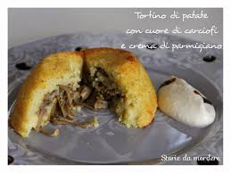 Quindi mescolale con 8 carciofi affettati fini, una cipolla tritata, olio, sale e pepe. Tortino Di Patate Con Cuore Di Carciofi E Crema Gelato Al Parmigiano Cucinando Con Gioia