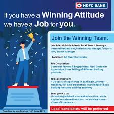 Here are the basics for the atm assistant manager: Hdfc Bank Branch Manager Job Description