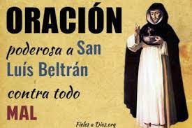 Esta es la oración a san luis beltrán que se utiliza para conjurar tres gajos de albahaca con los que santiguar a la persona que esta enferma o se siente influenciada por un mal de ojo. Oracion Poderosa A San Luis Beltran Contra Todo Mal Fieles A Dios