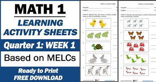 These maths worksheets on algebra are split into several sections. Learning Activity Sheets In Math 1 Quarter 1 Week 1 Free Download Deped Click