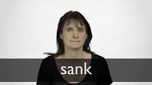 sank definition and meaning collins
