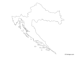 Bei der volkszählung von 1991 zählten sich noch 17,3. Outline Map Of Croatia Free Vector Maps Croatia Map Map Map Tattoos