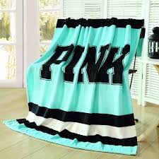 Love Pink Plush Throw Blanket Pink Blanket Victorias Secret Vs Pink Victoria Secret Pink