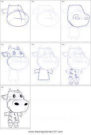 How To Draw Norma From Animal Crossing Printable Drawing Sheet By Drawingtutorials101 Com Animal Crossing Drawing Sheet Drawings