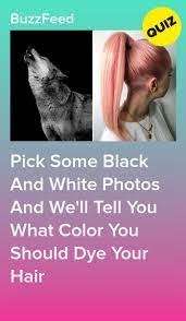 Pick Some Black And White Photos And We Ll Tell You What Color You Should Dye Your Hair Hair Quizzes Fun Personality Quizzes Quizzes For Fun